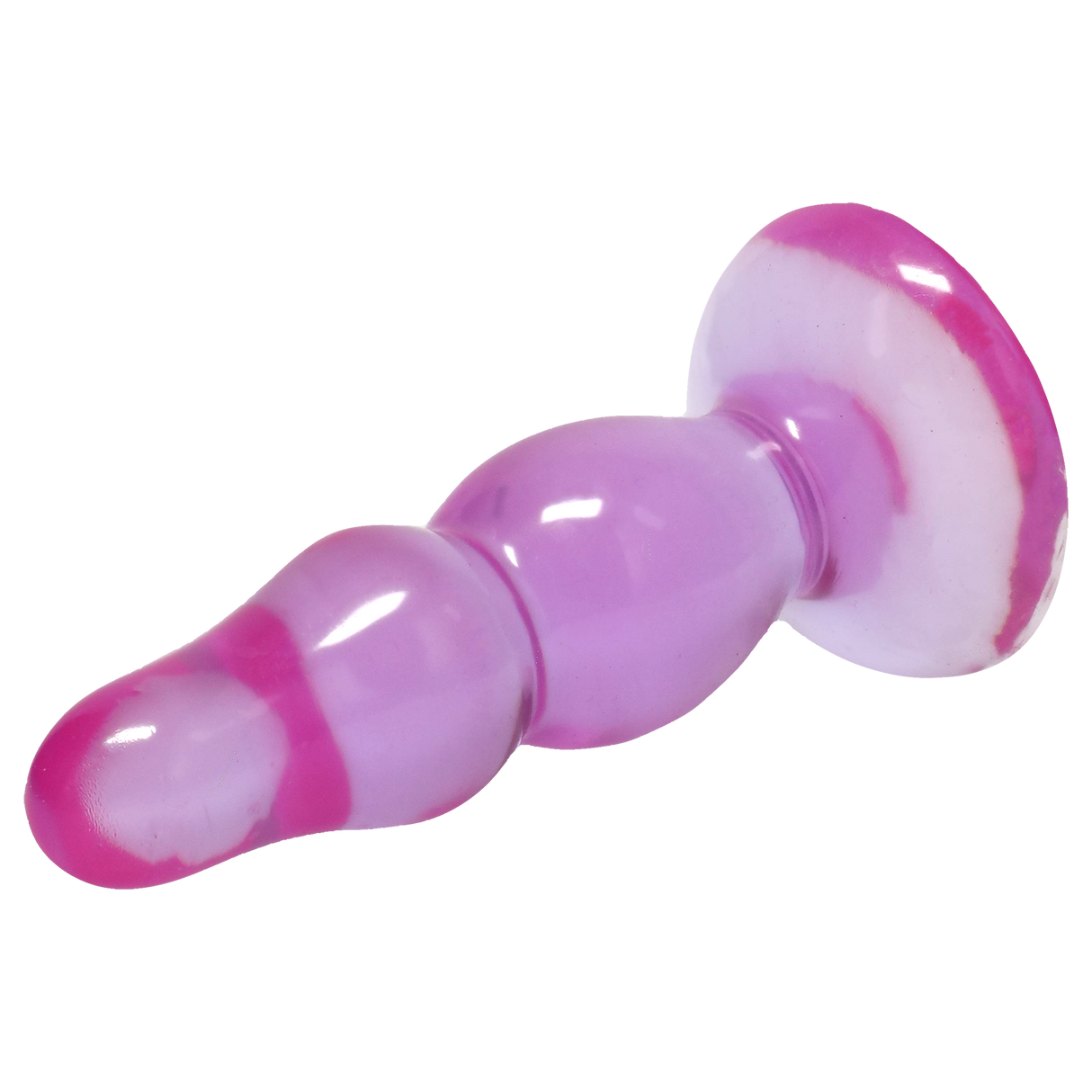 Doc Johnson Crystal Jellies Novice Pop Plug — 4 in, Purple - DJ0283-18-CD