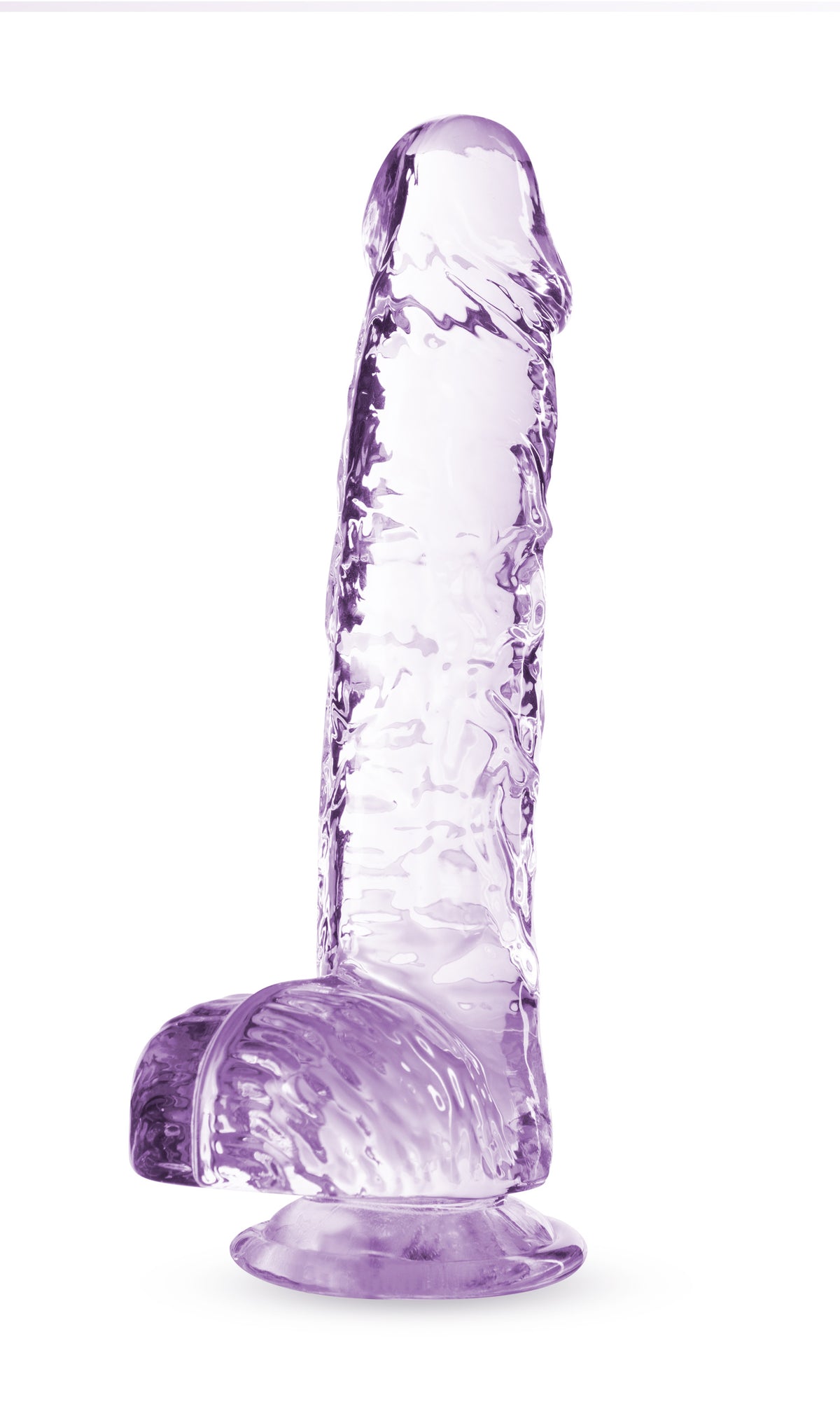 Blush Naturally Yours 6-Inch Crystalline Dildo — Amethyst - BL-51701