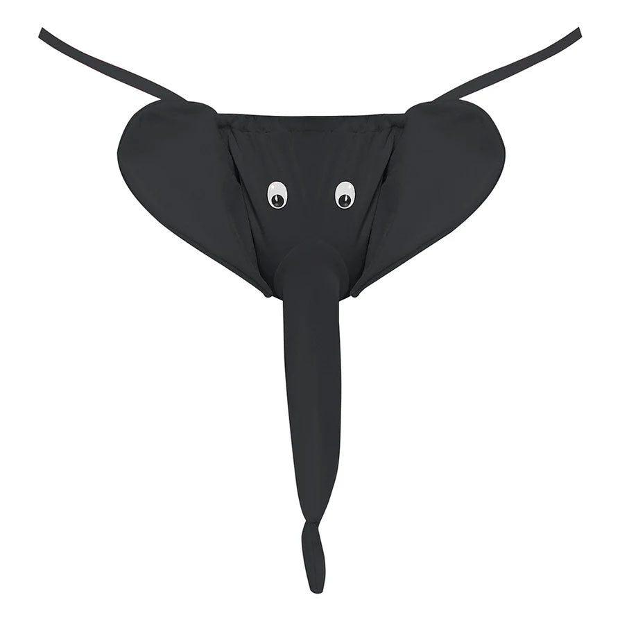Squeaker Elephant G-String - One Size - Black by Male Power
