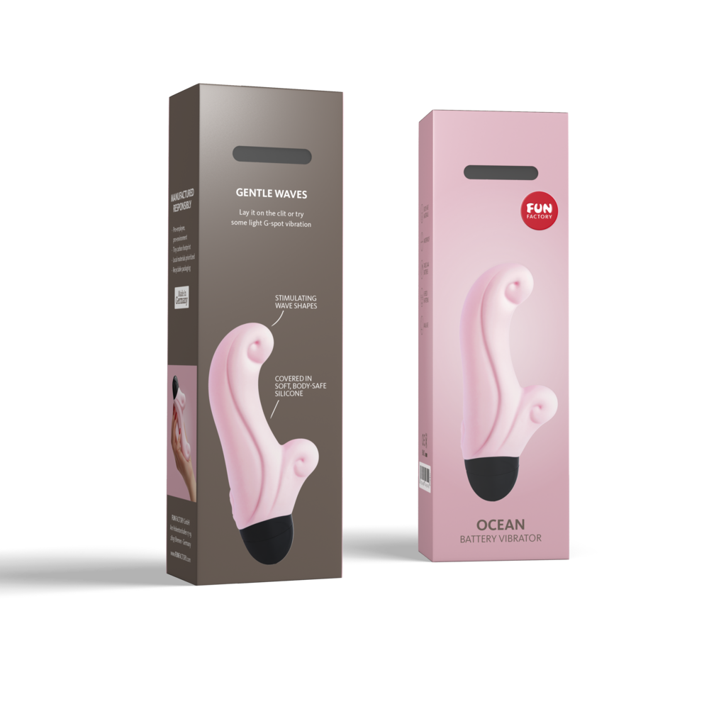 Fun Factory Ocean Small Curved Vibrator — Battery-Powered - FN131BR