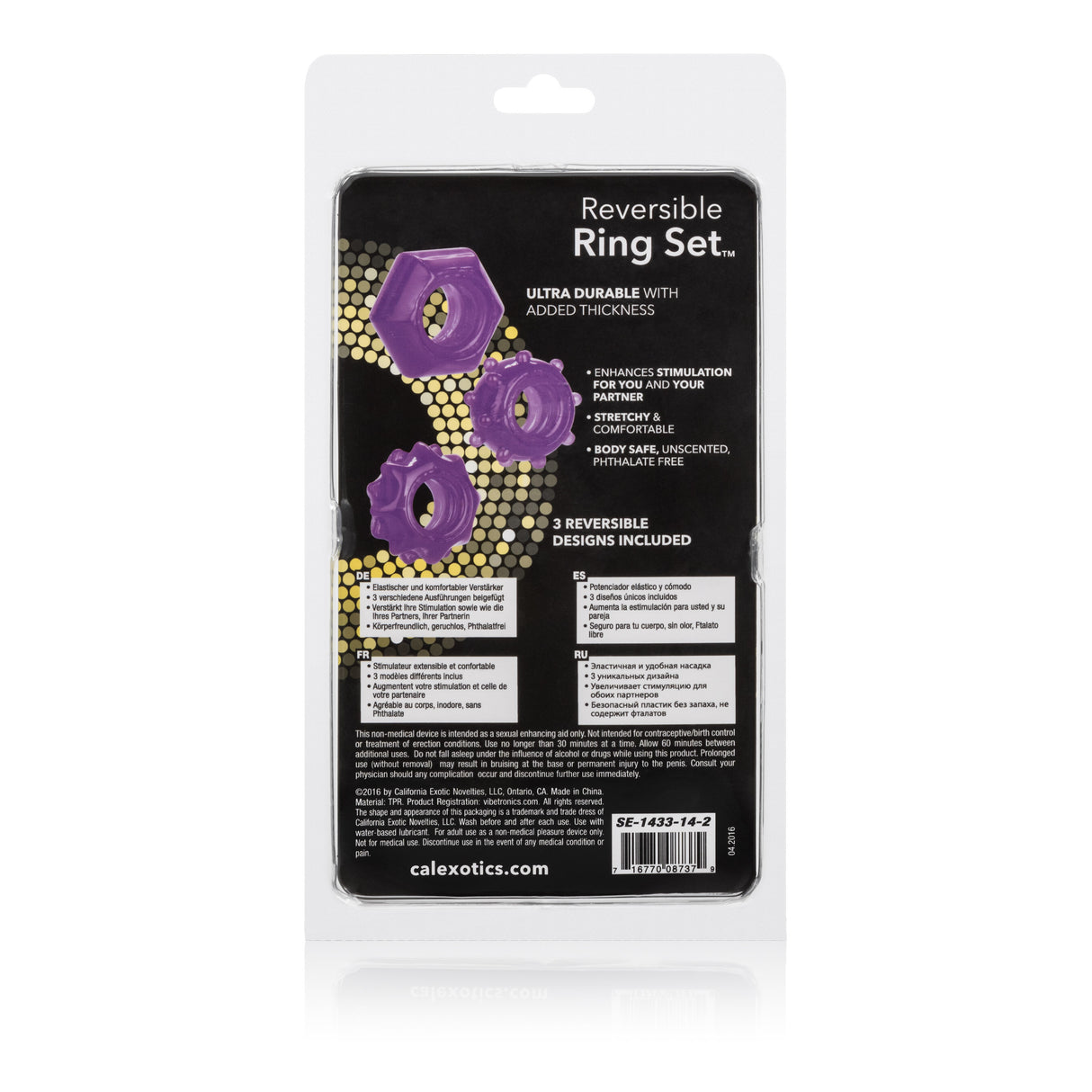 Reversible Ring Set - Purple by CalExotics