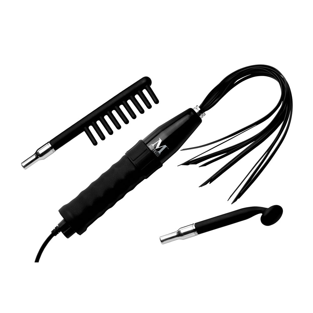 XR Brands Deluxe Silicone E-Stim Wand Kit (3 Attachments) - IS100