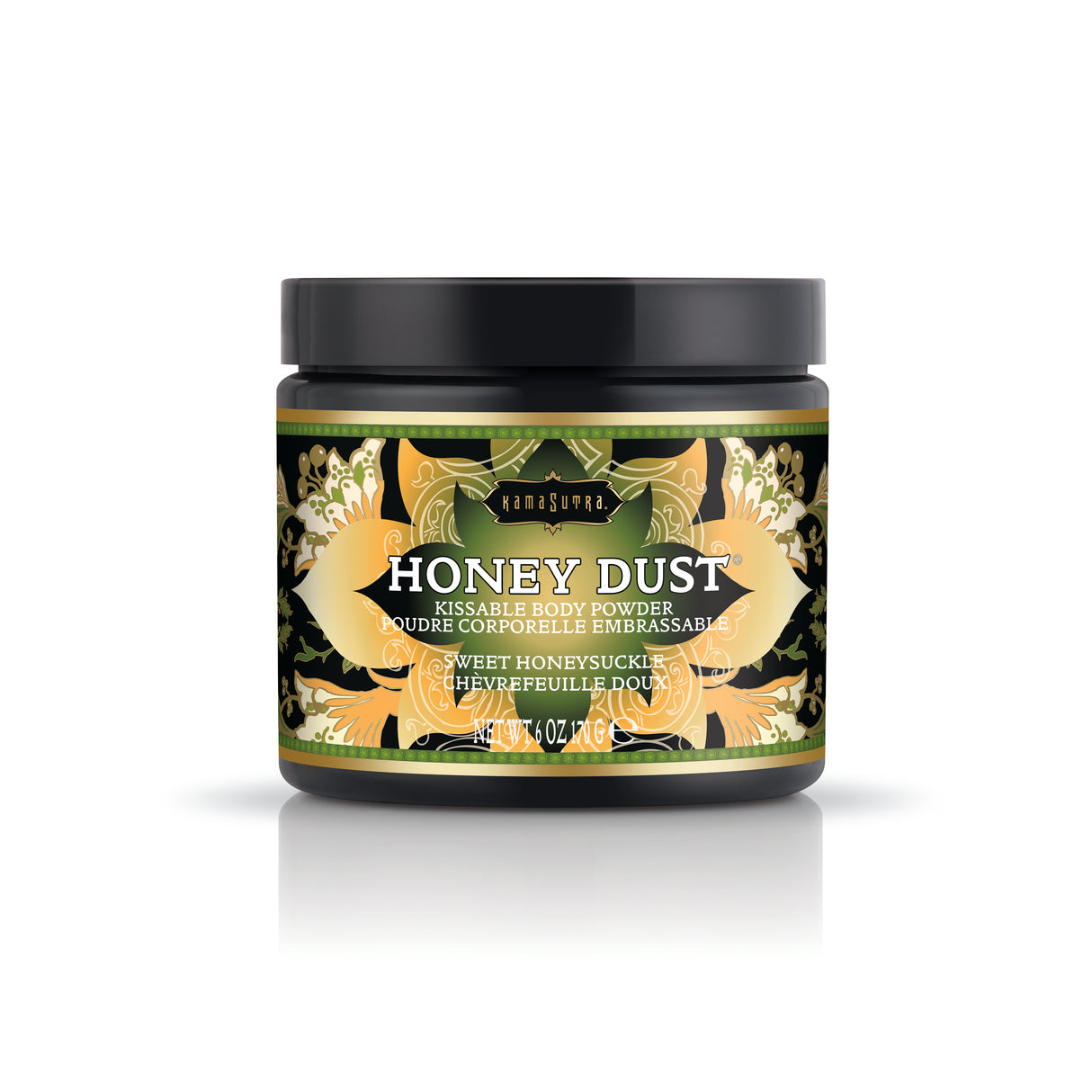 Kama Sutra Honey Dust Kissable Body Powder — Sweet Honeysuckle, 6 oz - KS12011