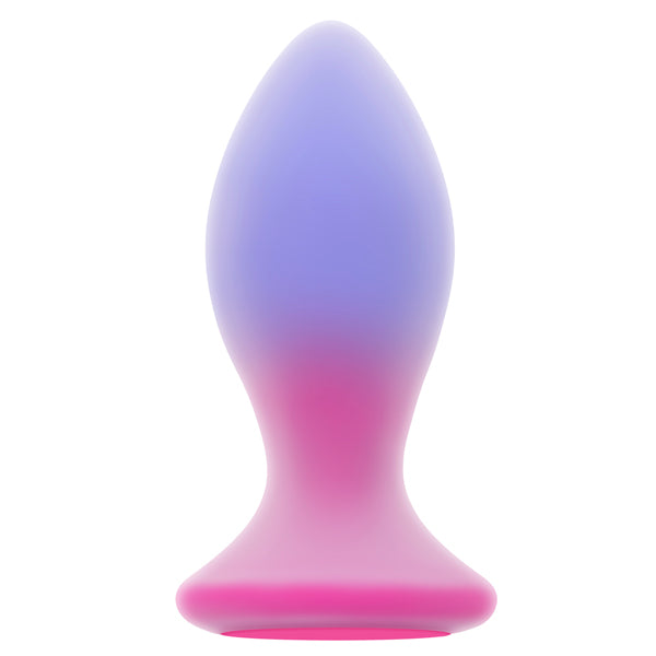 Evolved Novelties Paradise Plug — Silicone Remote Vibrating Anal Plug, Purple/Pink - EN-RS-5704-2