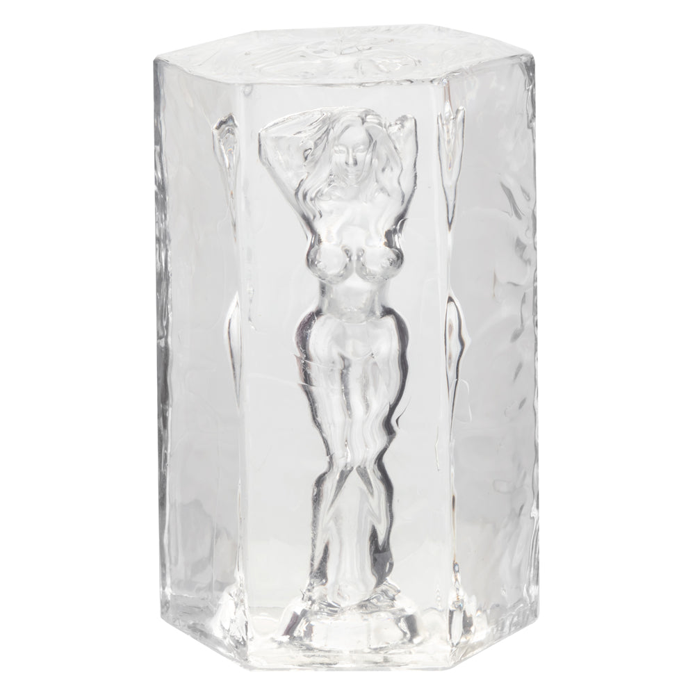 CalExotics Girls Girls Girls Farrah Clear Masturbator Sleeve, 3.75 x 2.25 in - SE0892103