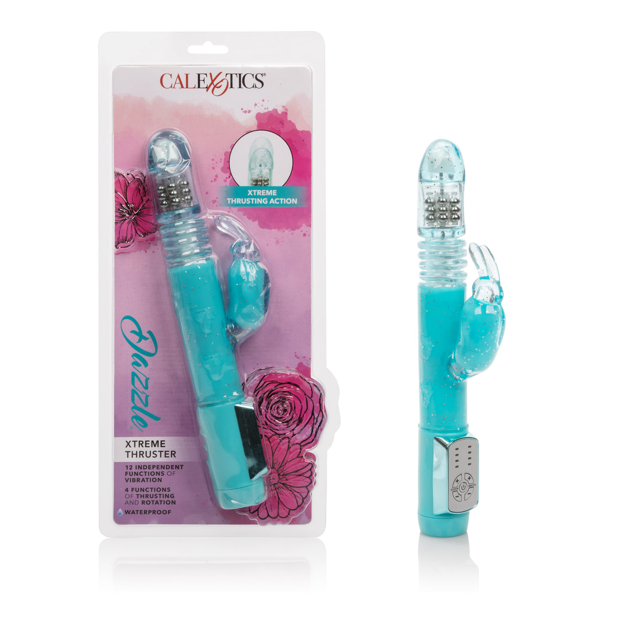 CalExotics Dazzle Xtreme Thruster Rabbit Vibrator - SE0664102