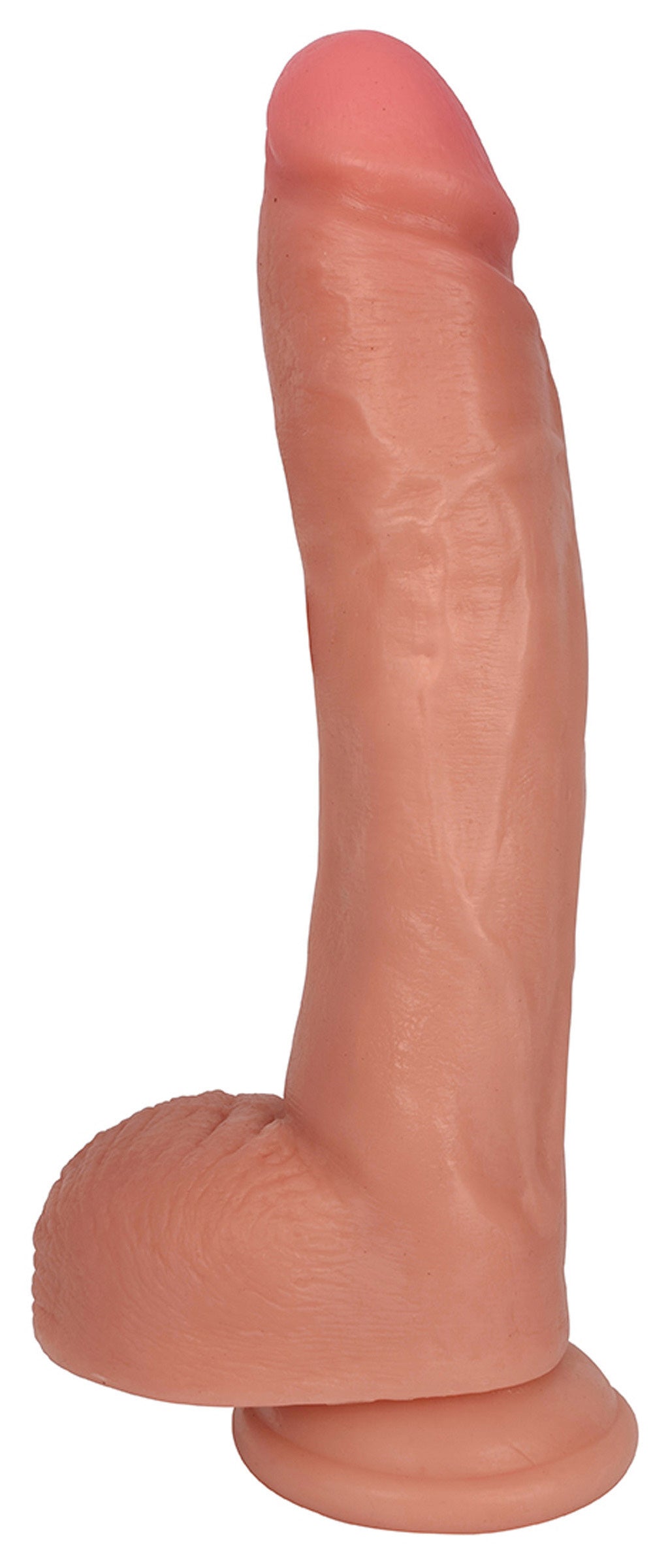 Jock 10 Inch Dong with Balls — Flesh Enhanced PVC, 8.5 in Insertable - 642610430022