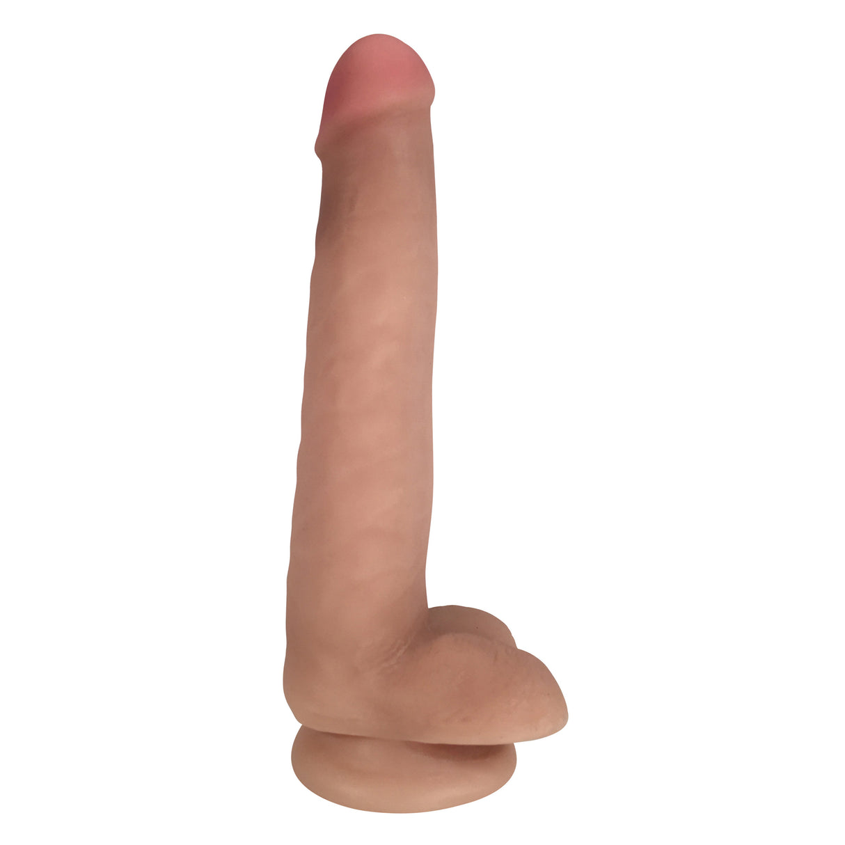 Easy Riders Dual-Density 8.25in Dildo with Balls, Tan - 653078939774