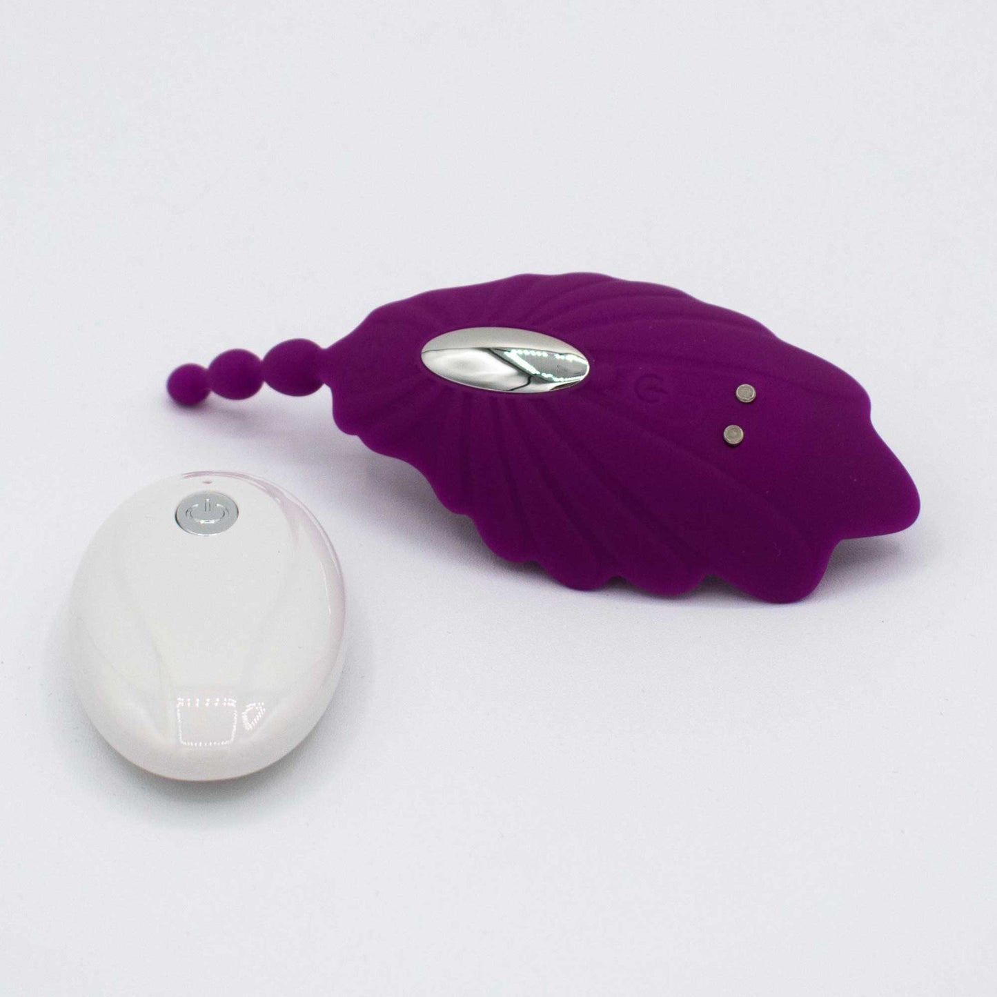 "Shell Yeah! Remote Controlled Wearable Panty Vibrator - Purple LAK-9103"