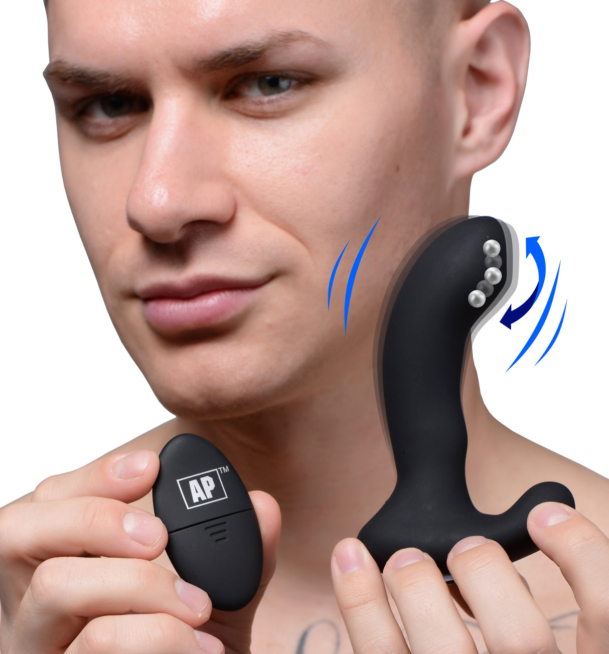 Alpha-Pro P-Massage Prostate Stimulator, Stroking Bead, USB Rechargeable - 848518034779
