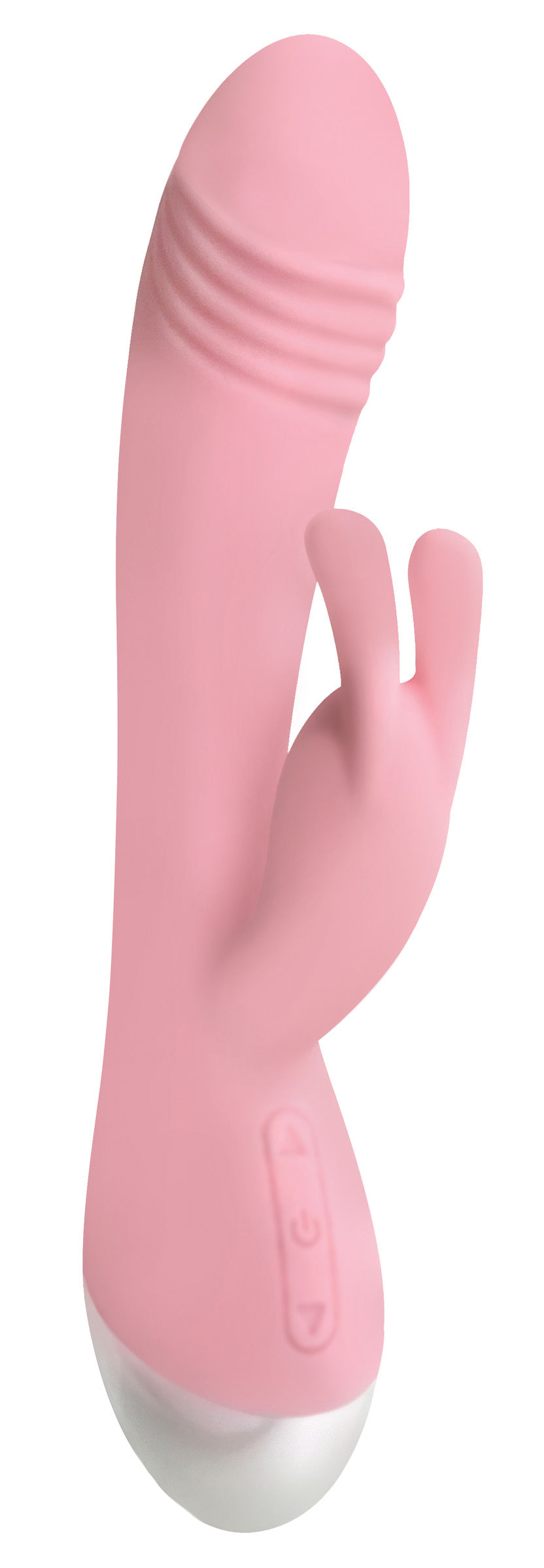 Power Bunnies Speedy 50X Silicone Rabbit Vibrator, Pink, 7.8 in - 653078940404