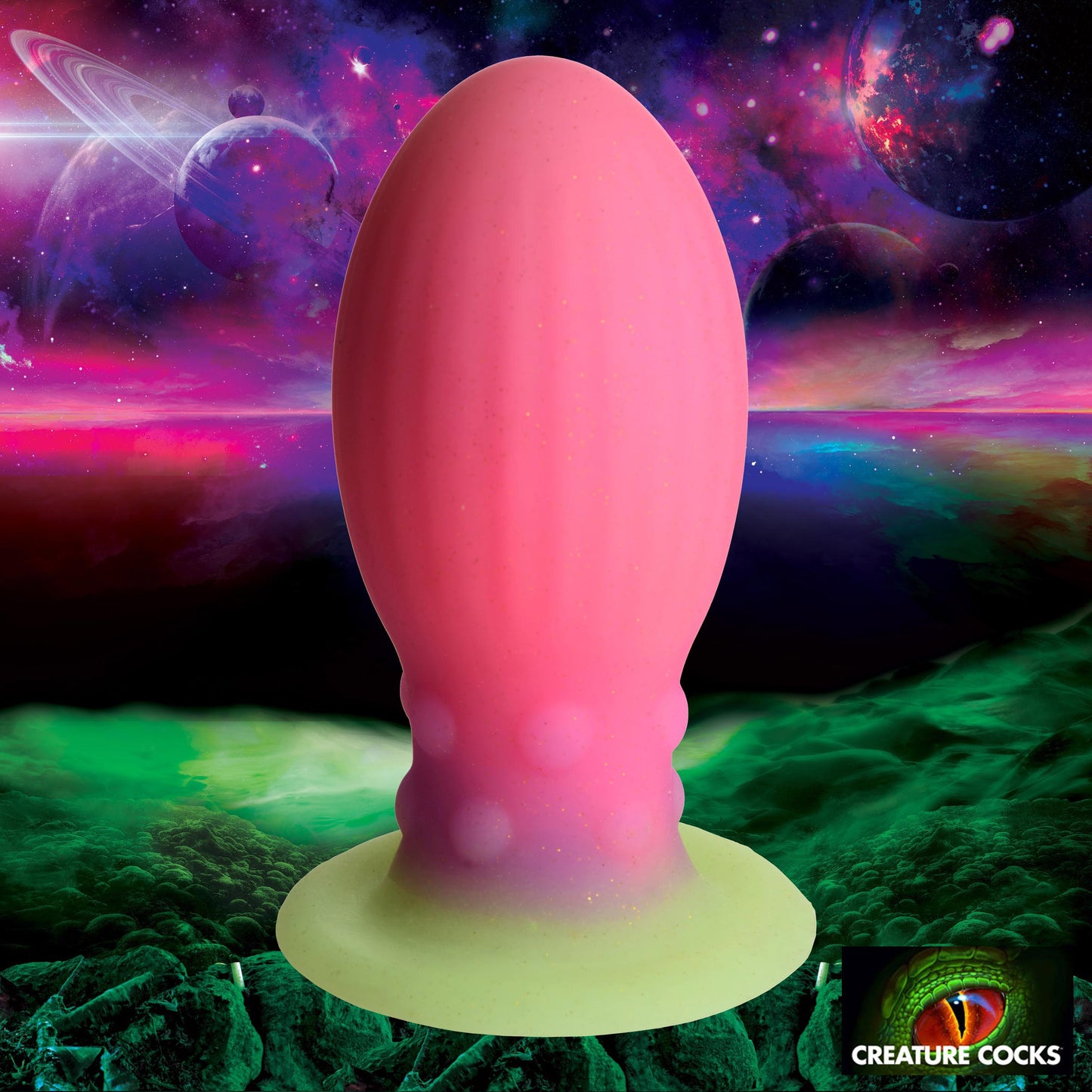 Xeno Egg Glow in the Dark Silicone Egg - Large by Creature Cocks