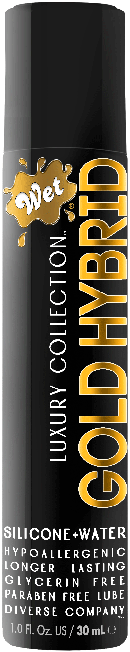 Wet Gold Hybrid Water-Silicone Lubricant, 1 fl oz - WT27202