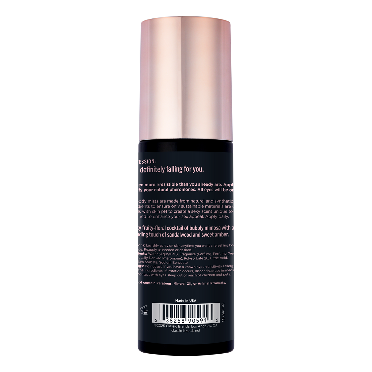 Simply Sexy Head Over Heels Pheromone Body Mist — 3.35 fl oz - SSY3101-03
