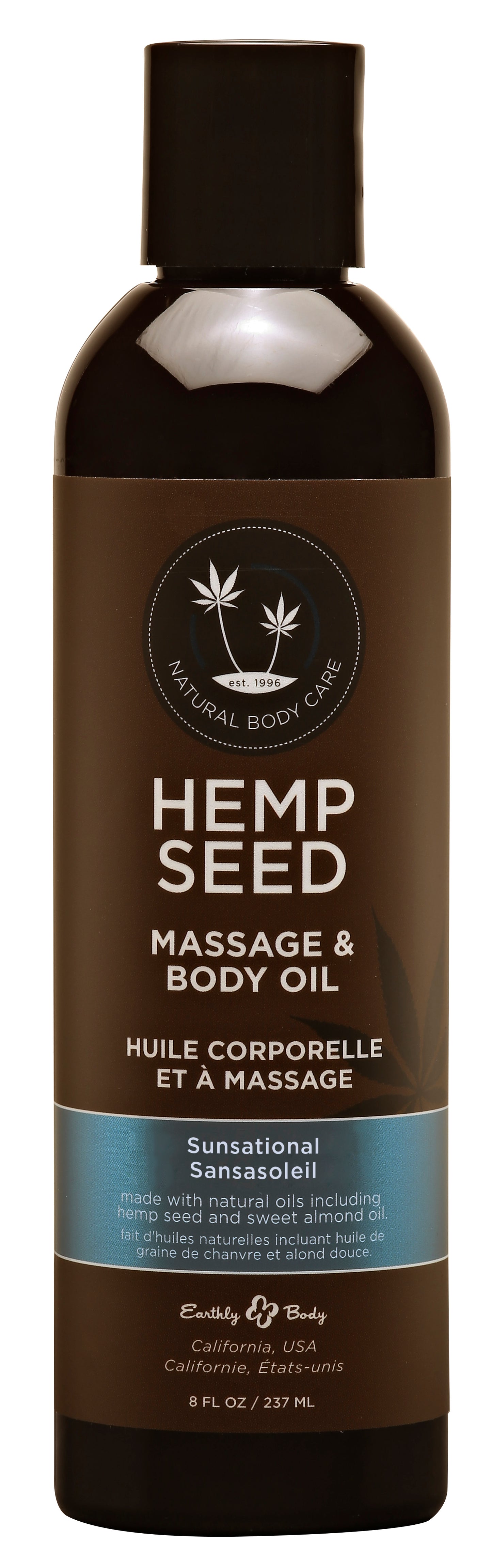 "Hemp Seed Massage and Body Oil - Sunsational - 8 Fl. Oz./ 237 ml EB-MAS046"