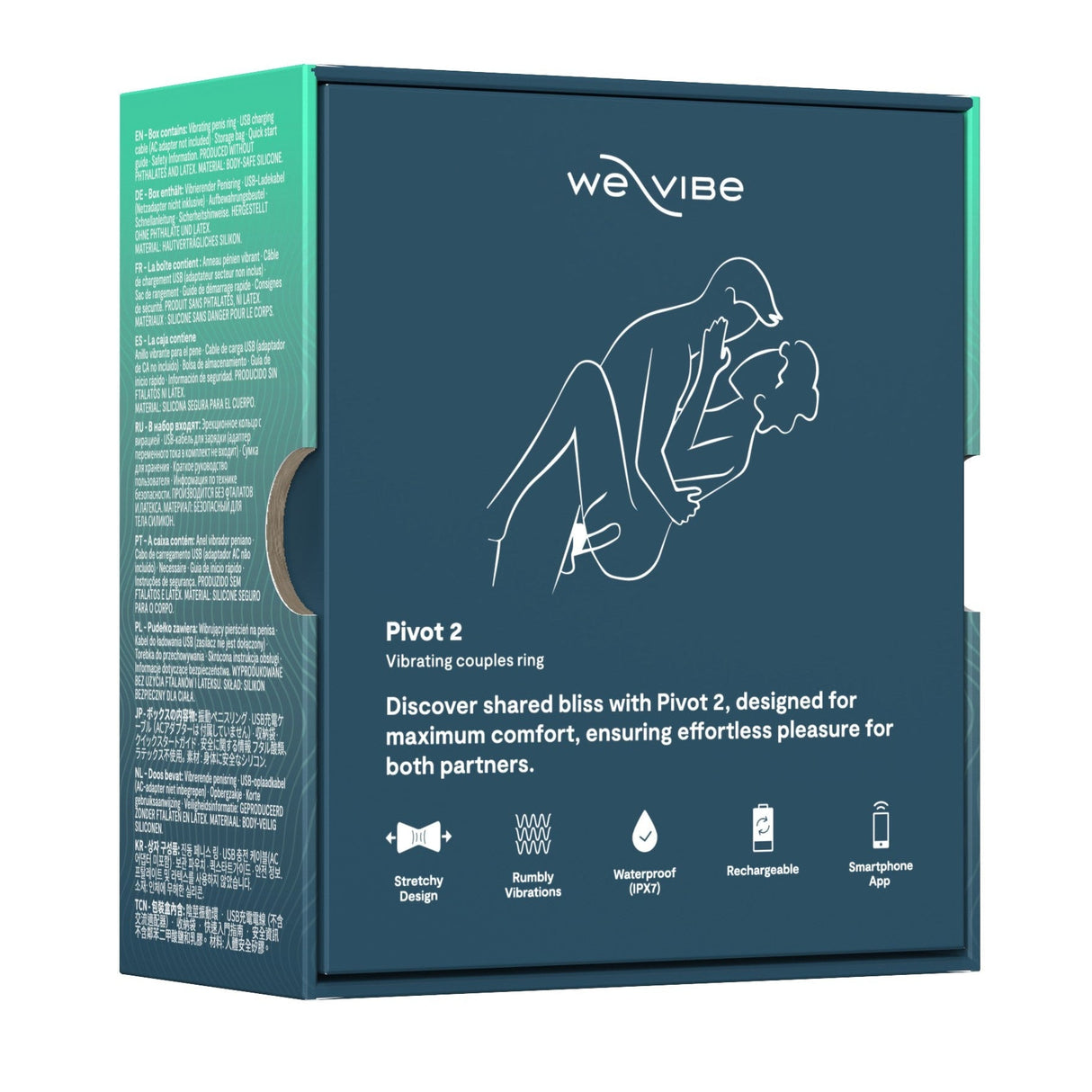 We-Vibe We‑Vibe Pivot 2 Couples Vibrating Ring — Slate - WE3109