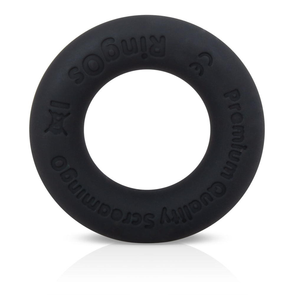 Screaming O Ringo Ritz Liquid Silicone Cock Ring — Black - LSR-BL-101E