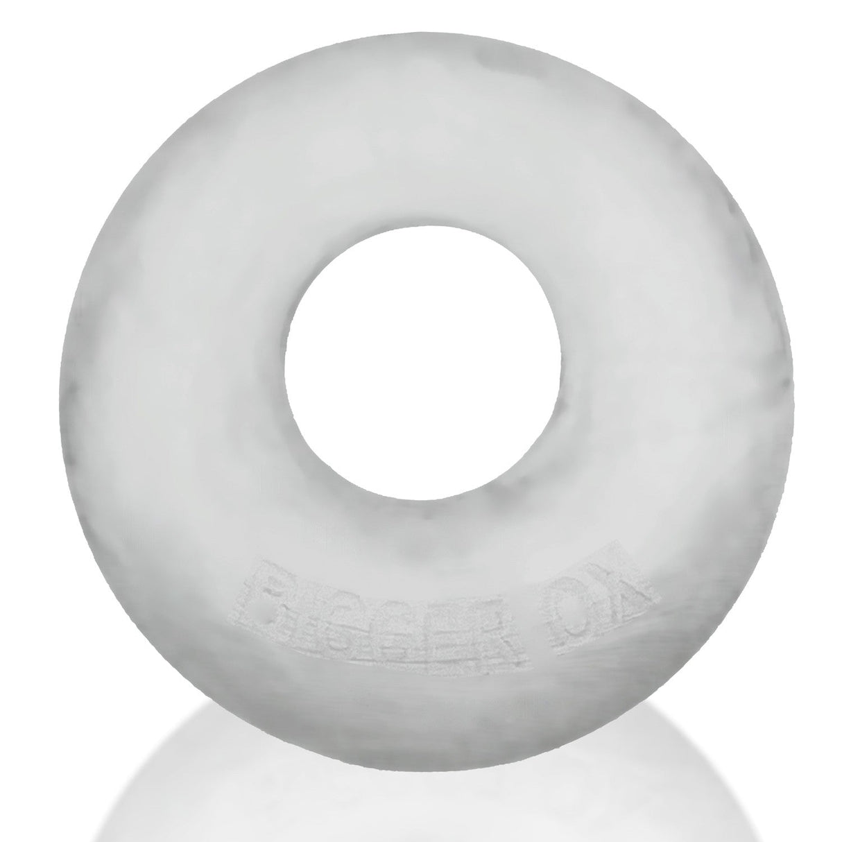 OXBALLS Bigger OX Padded Stretch Cock Ring — Clear Ice - OX-3058-CLIC