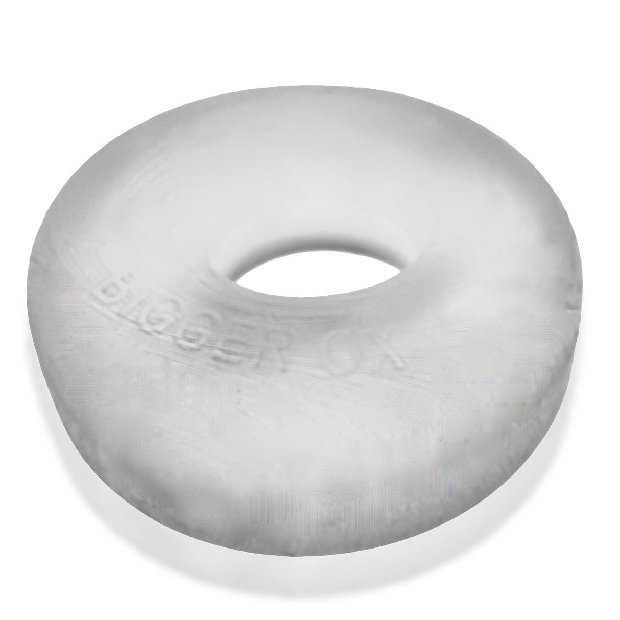 OXBALLS Bigger OX Padded Stretch Cock Ring — Clear Ice - OX-3058-CLIC