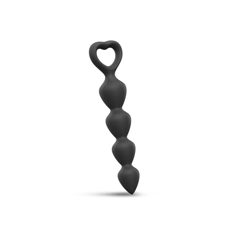Love to Love Bing Bang L Anal Beads — Black Onyx - LV2459