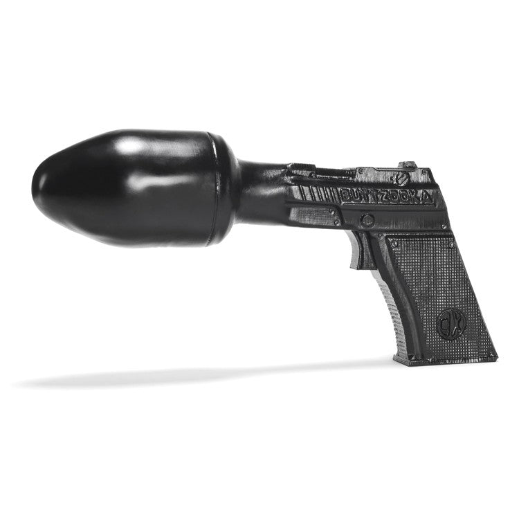 OXBALLS ButtZooka Pure Platinum Silicone Buttplug — Black, 10.5 in - OX3313