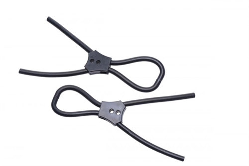 XR Brands Vigor II Electro Stim Cock & Balls Ties with Frenum Loop - ZE-AE596
