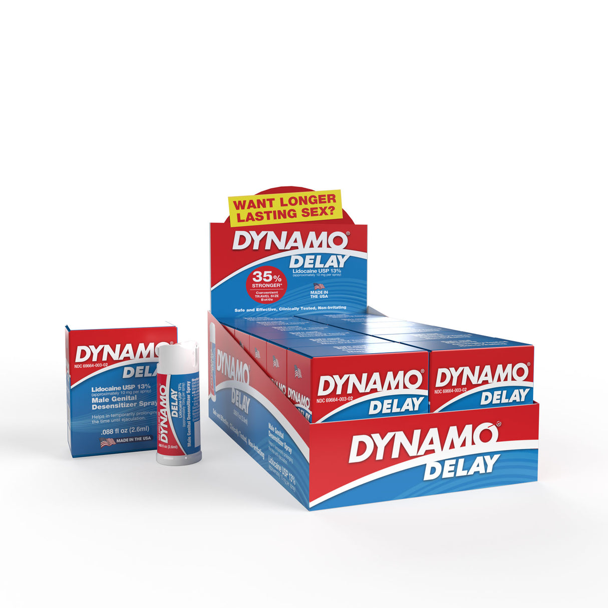 Screaming O Dynamo Delay To Go .088 fl oz — 12 Count Display - SO-DDRS12
