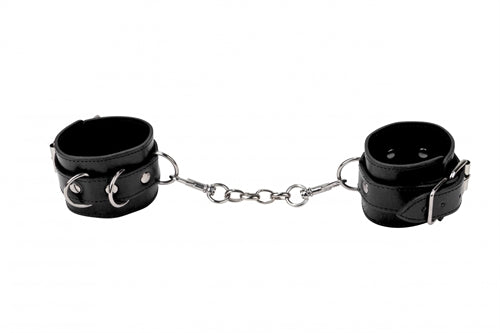 Leather Cuffs for Hands and Ankles - Black by Shots