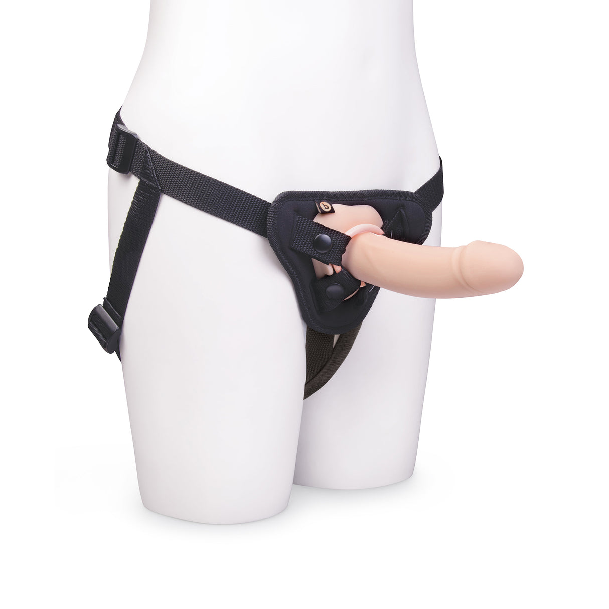 b-Vibe Every Body 6.5" Vibrating Realistic Strap-On Kit - BV1791