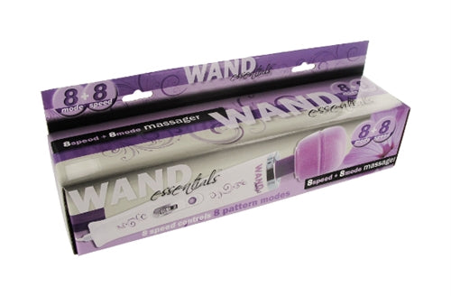 XR Brands 8-Speed 8-Mode Wand Massager, Purple (110V) - WE-TV300-US