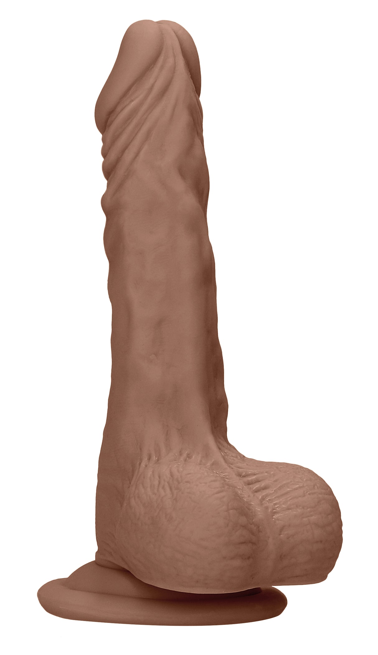 Shots 7-Inch Realistic Dildo with Hanging Testicles — Tan - SH-REA094TAN