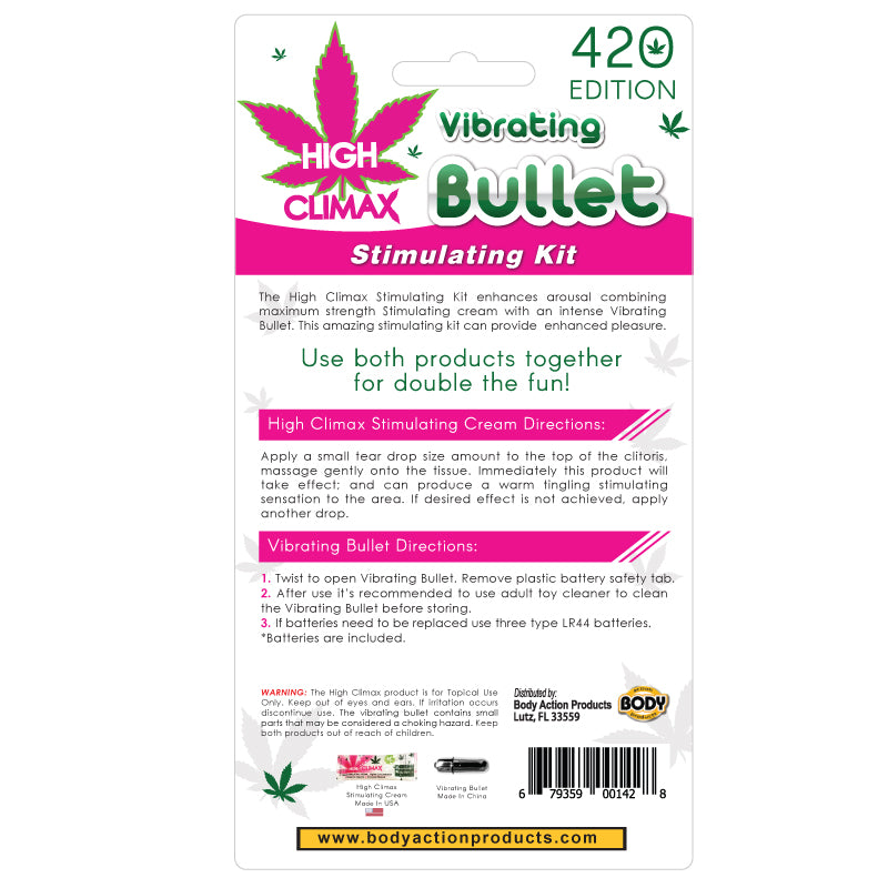 High Climax Vibrating Bullet Stimulating Kit by Body Action