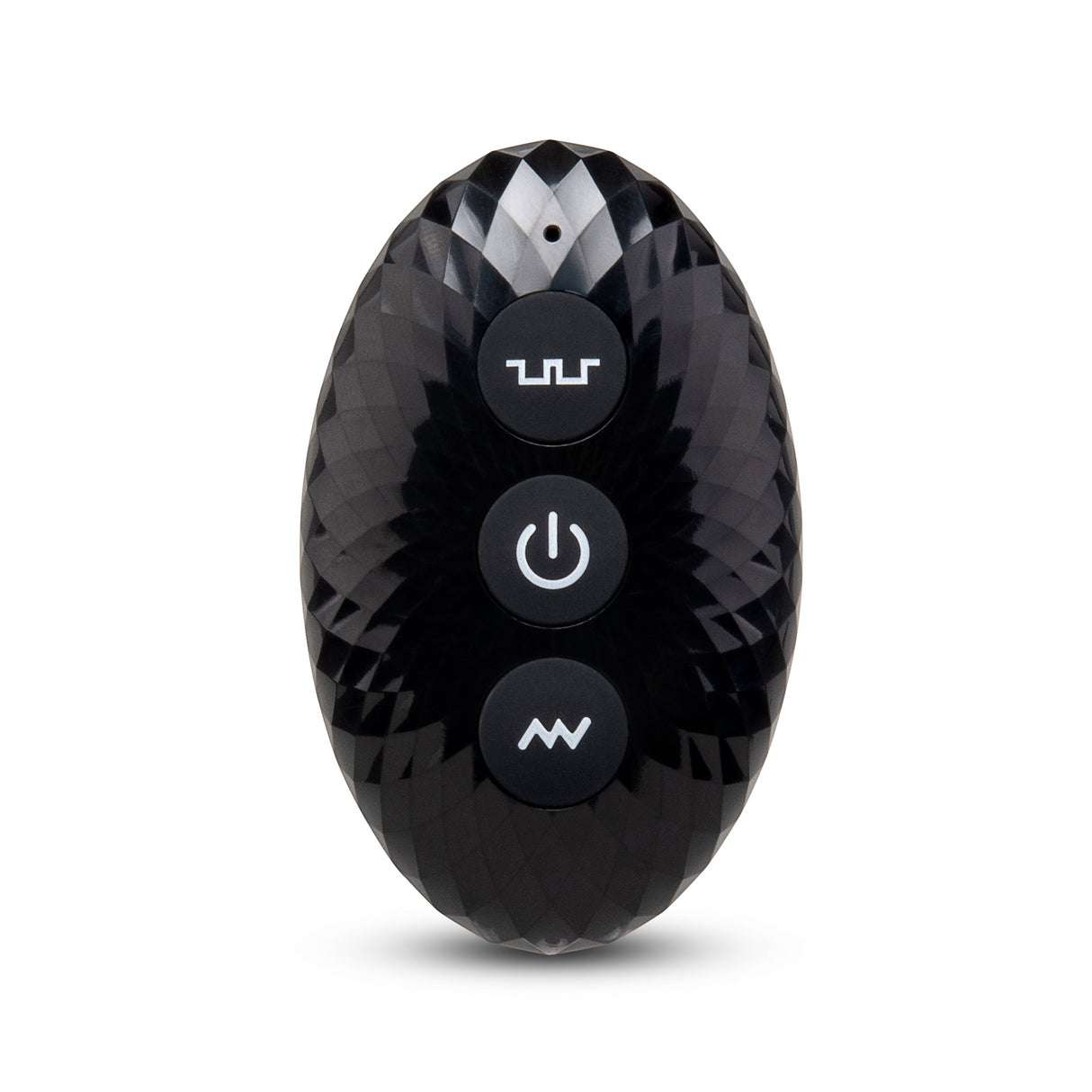 b-Vibe 3.5" Light-Up Butt Plug with Remote — Black - BV4949