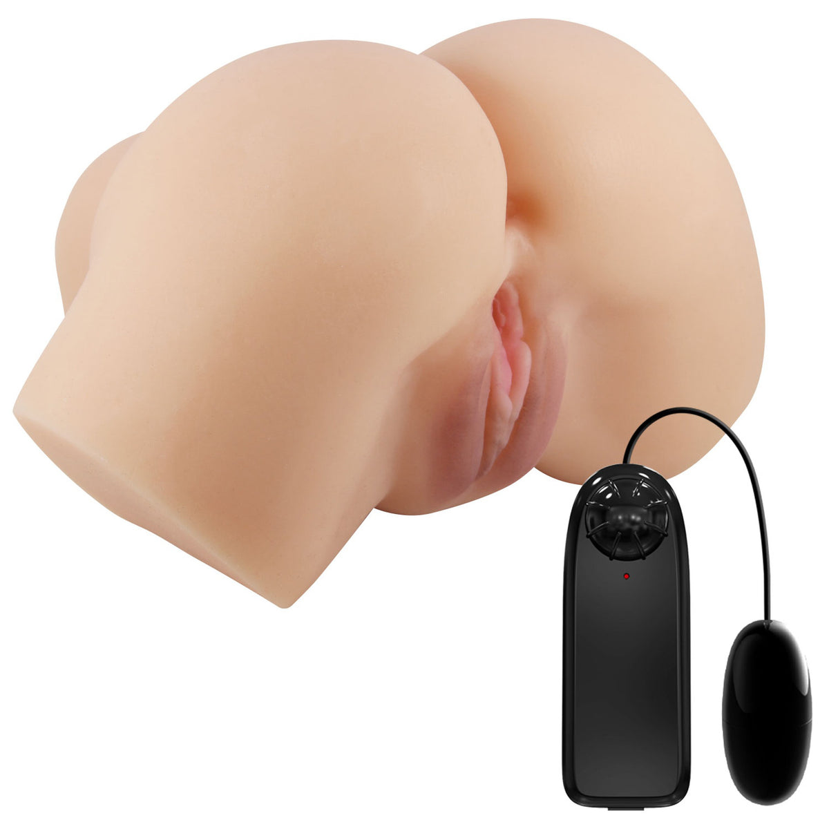 Pretty Love Hailey Dual-Entry Realistic Vagina & Anal Masturbator - Light - BM-009242Z