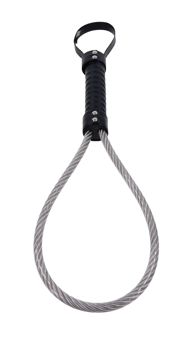 Sportsheets Edge Metal Loop Spanker — Vinyl-Coated Steel Loop, Black - SP0603