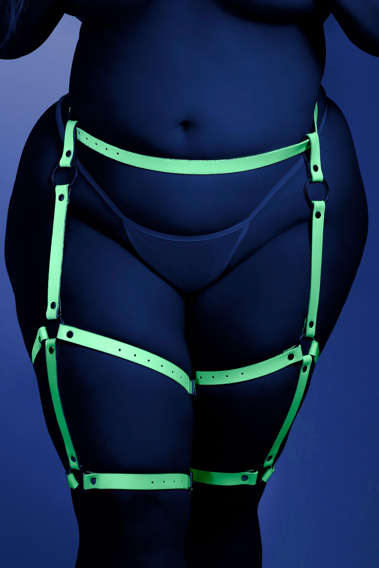 Fantasy Lingerie Light Blue Leg Harness — One Size - FL-GL2115-OS-B