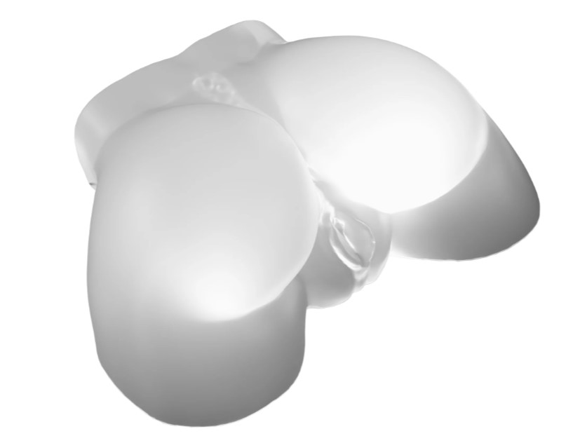 Pipedream Go-Go Booty LED Mega Masturbator, Frosted - PDRD633-20
