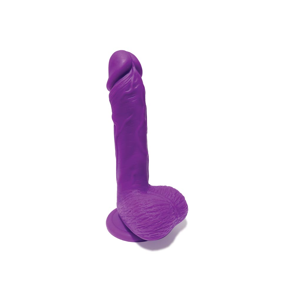 NOBÜ DG6 Purple Silicone Dildo with Suction Cup - NB1549