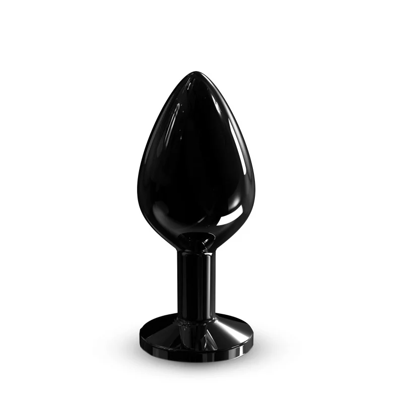 Dorcel Diamond Plug Black M — Aluminum Medium Anal Plug (88 g) - DL3117