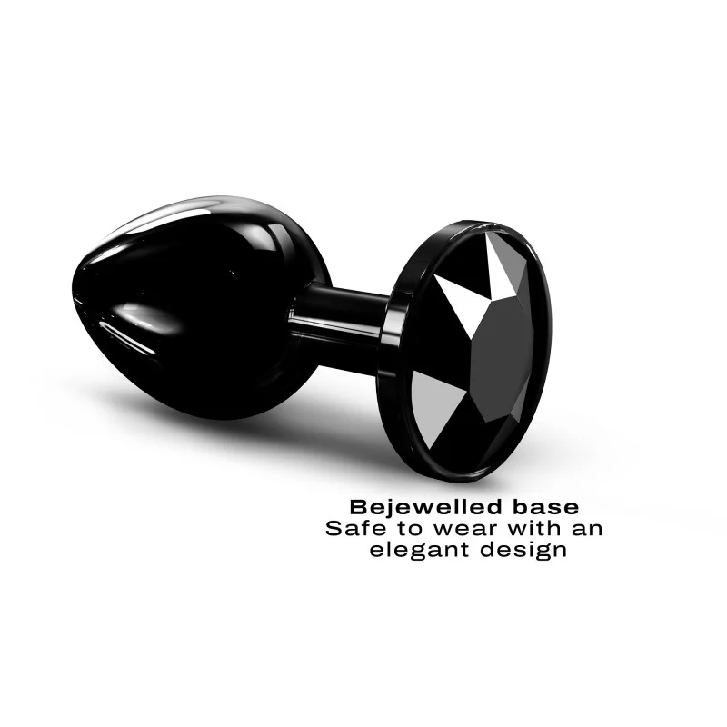 Dorcel Diamond Plug Black M — Aluminum Medium Anal Plug (88 g) - DL3117