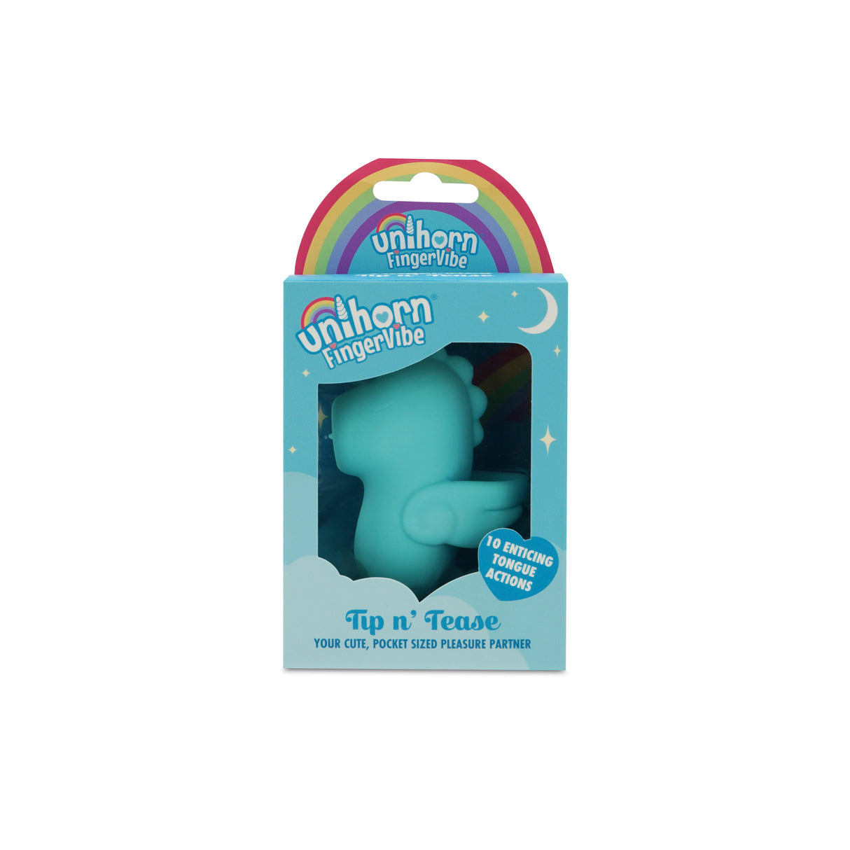 Creative Conceptions Tip n’ Tease Unihorn Finger Vibe — Blue - CC-UNITTFV