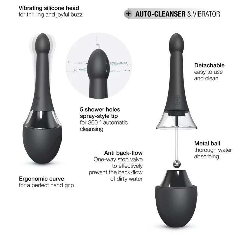 Dorcel Douche Mate Pro Anal Douche & Vibrator - DL2561
