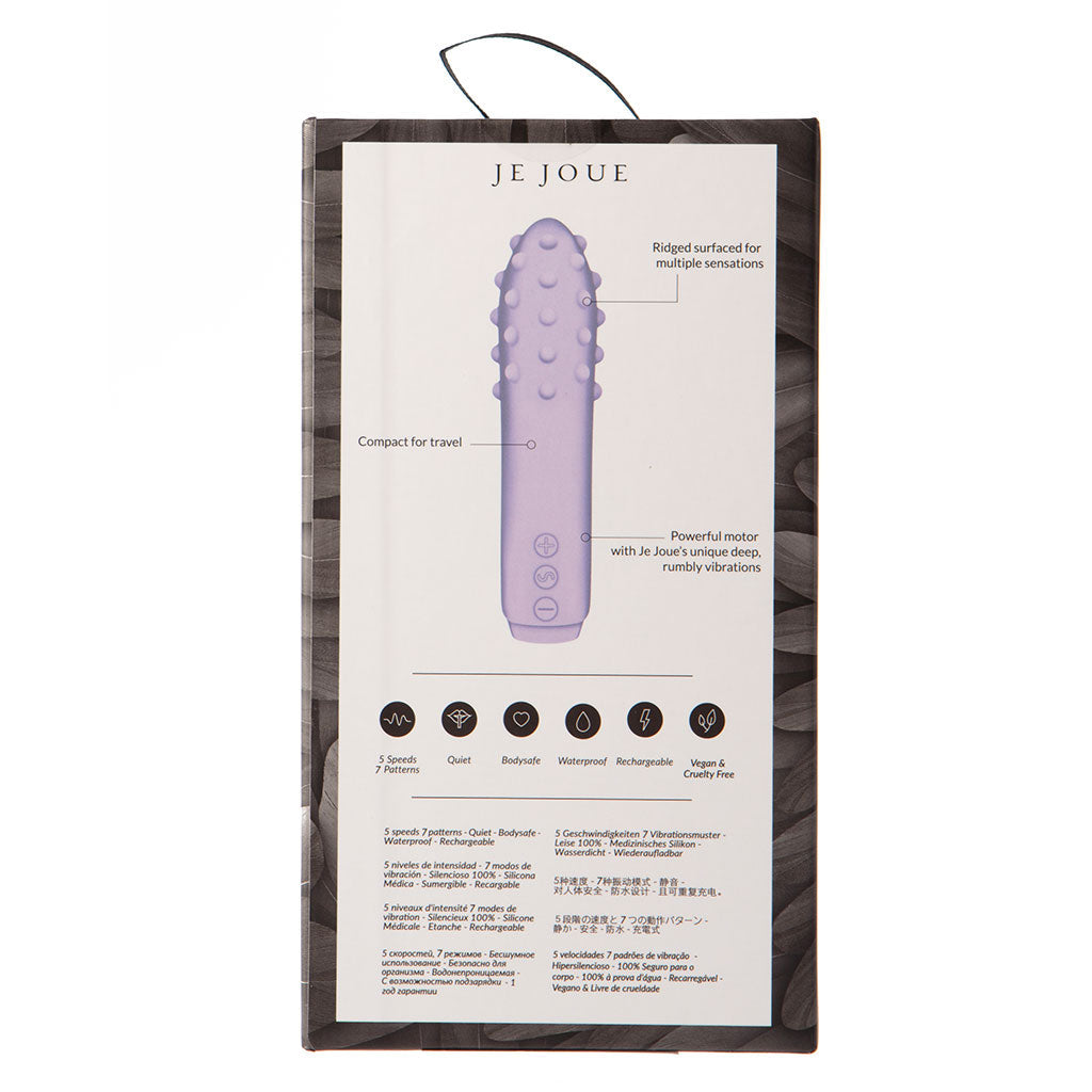 Je Joue Duet Bullet Vibrator, Lilac — Multi‑Surface 115mm - JE935LL