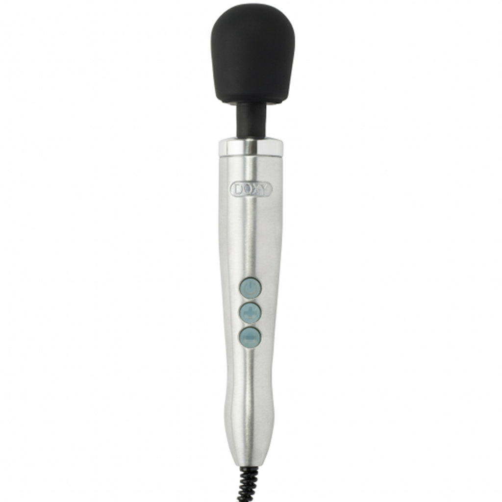 Doxy Die Cast Wand Vibrator — Brushed Metal, 37 cm - DX8971