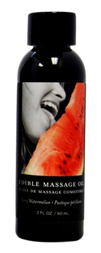 Earthly Body Watermelon Edible Massage Oil — 2 fl oz - EB-MSE204E