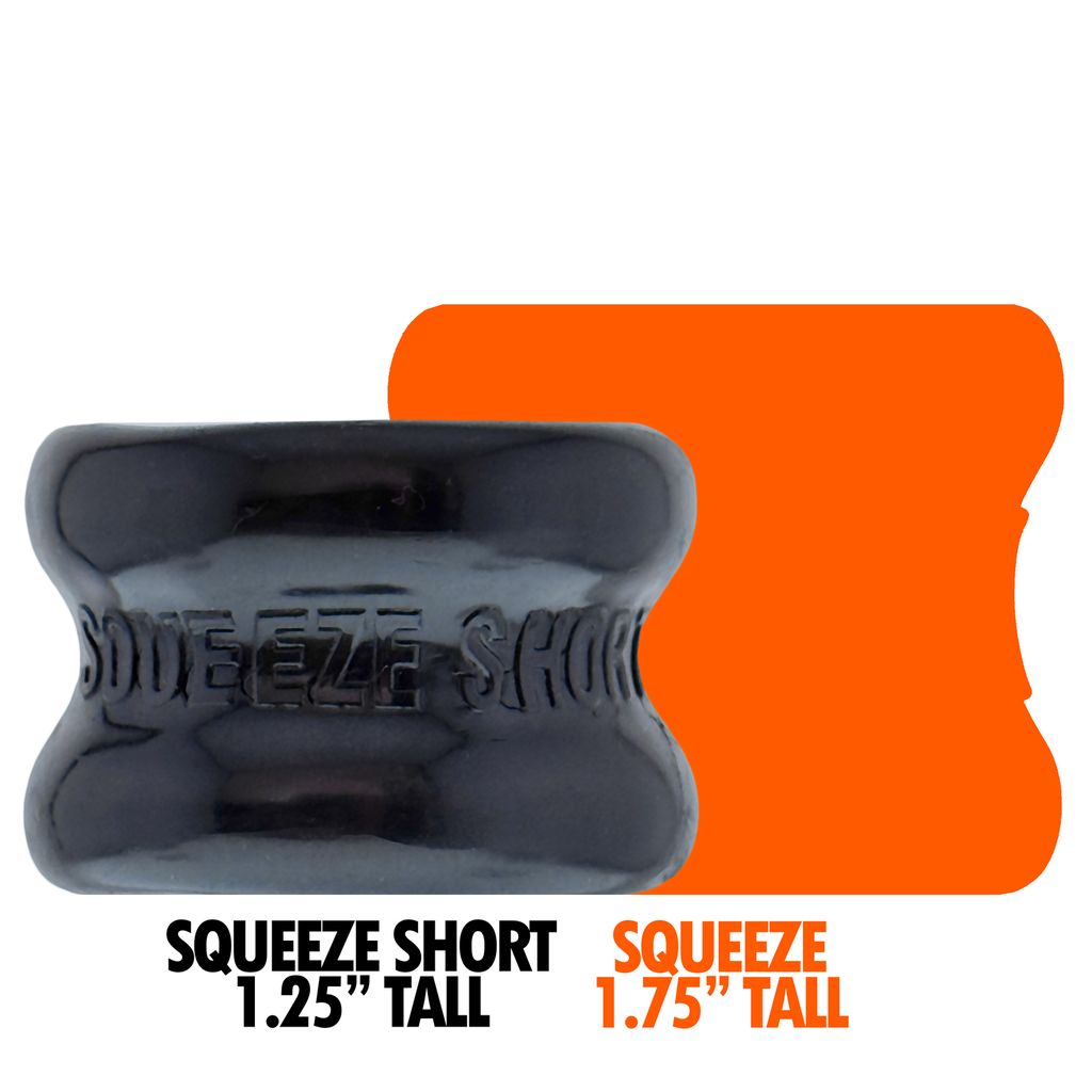 OXBALLS Squeeze Short Ballstretcher — Black, 1.25 in - OX-3208-BLK