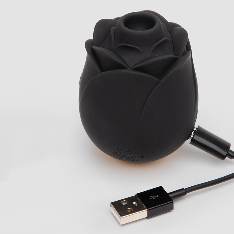 Fifty Shades of Grey Black Rose Clitoral Vibrator - FS5094