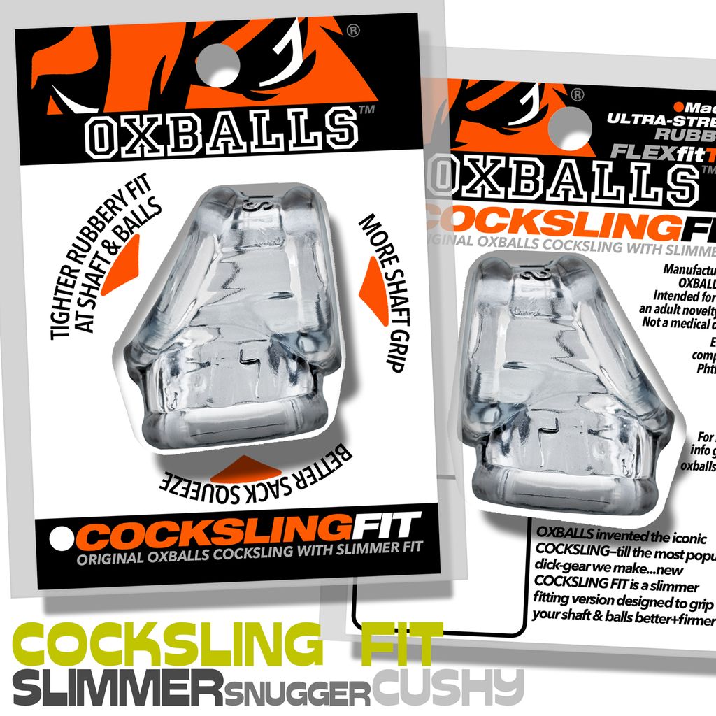 OXBALLS CockSling Fit — Clear - OX-3209-CLR
