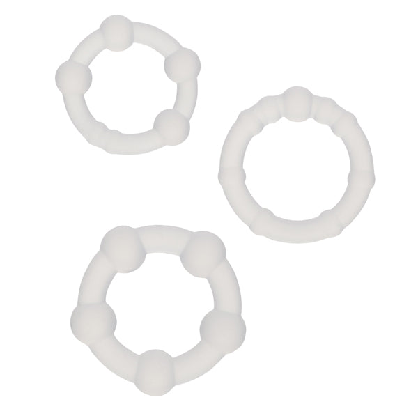 CalExotics Alpha Liquid Silicone Beaded Rings (3-Pack) - SE1491802
