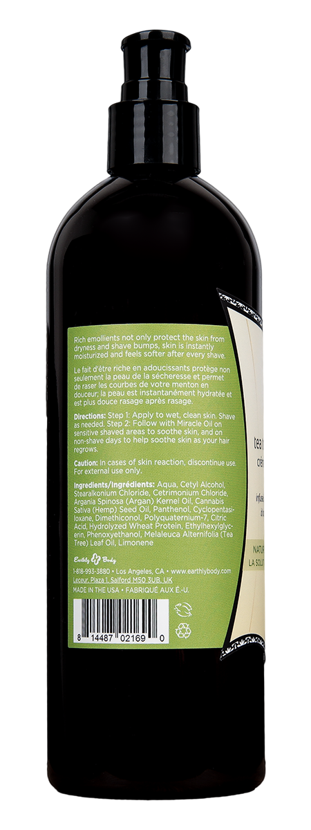 Miracle Oil Tea Tree Shave Cream 16 fl oz / 473 ml